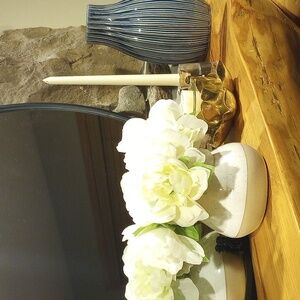 Speckled Cream and Tan Pottery Decor